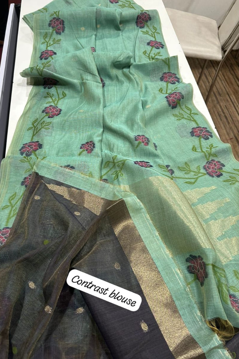 Paint Our Journey Fancy Cotton Saree