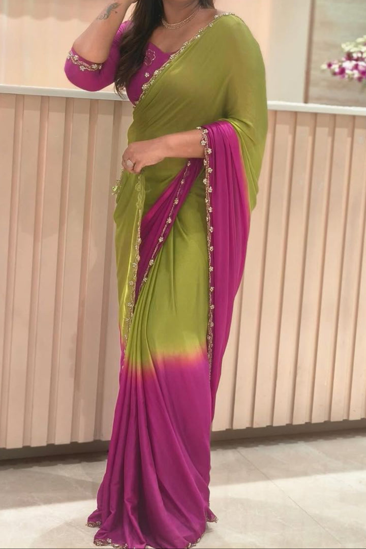 Creativity Thrives Chinnon Silk Saree