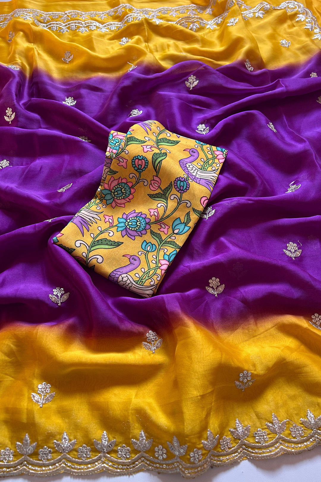 Quest For Perfection Chinnon Silk Saree