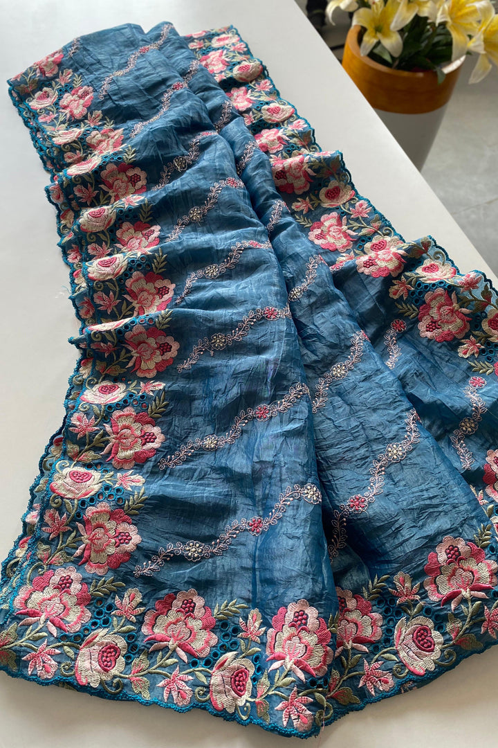 Watermelon Sugar Crush Silk Saree