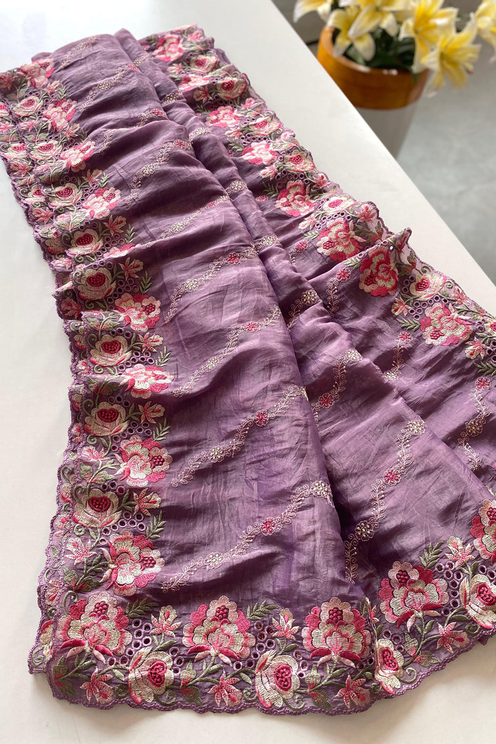 Watermelon Sugar Crush Silk Saree
