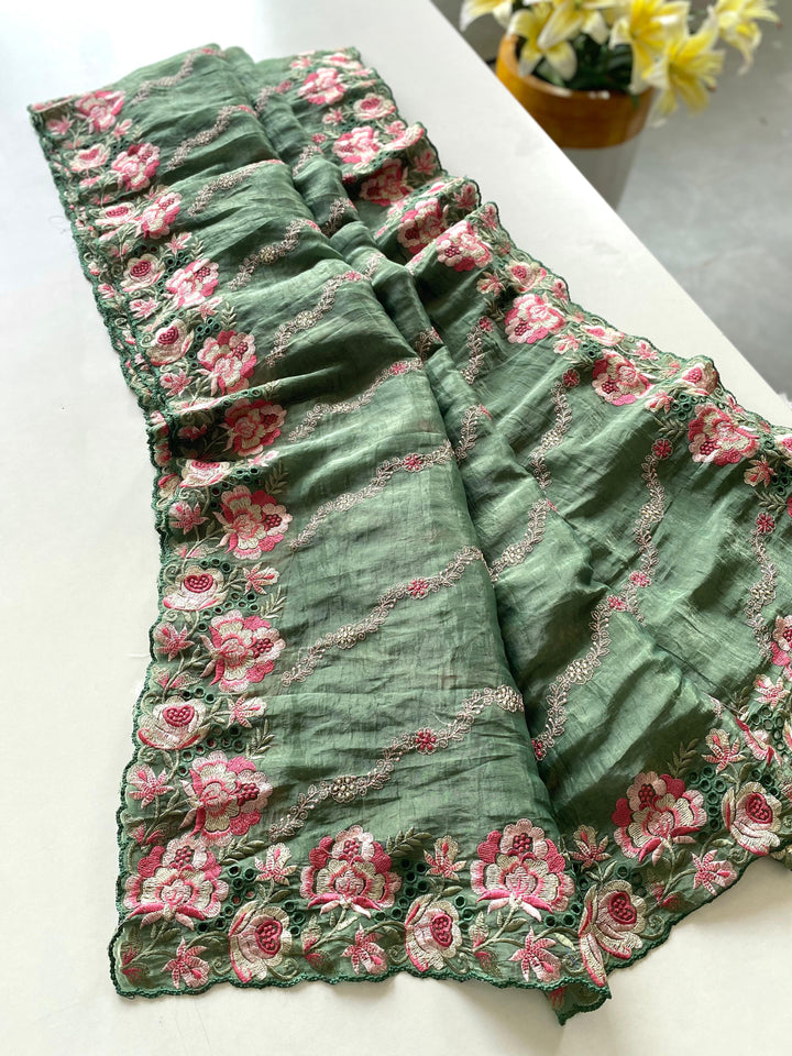 Watermelon Sugar Crush Silk Saree