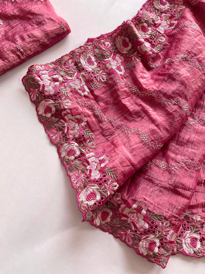 Watermelon Sugar Crush Silk Saree