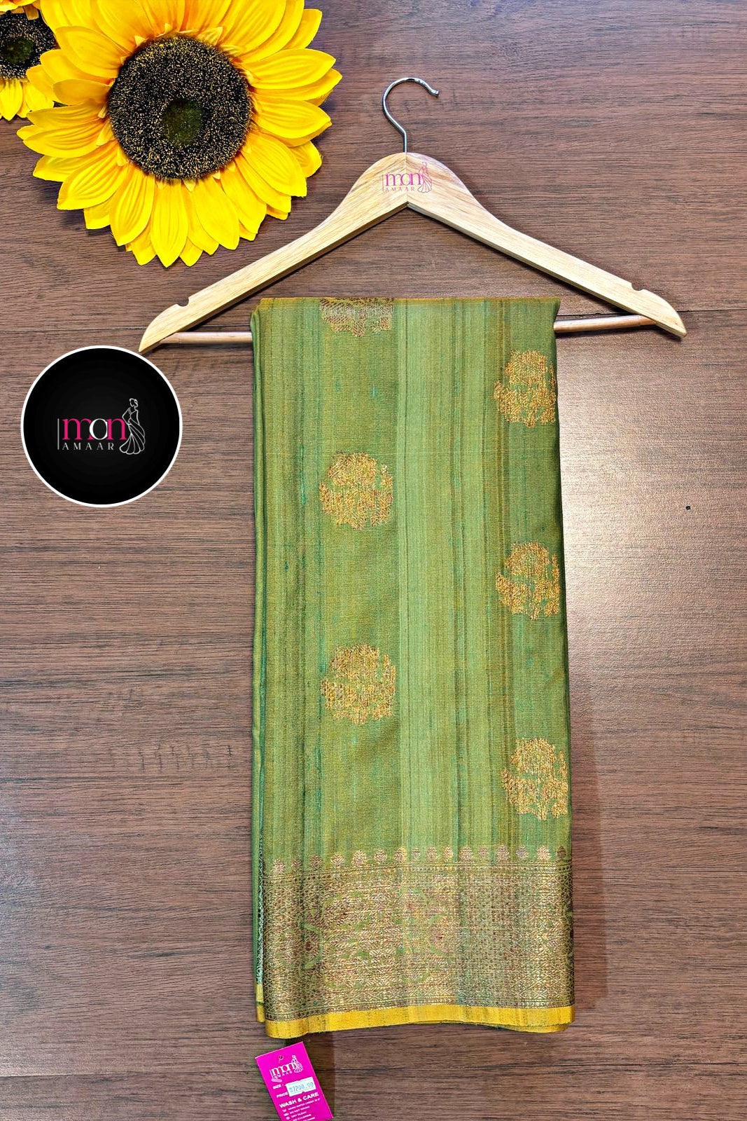 Saree of Splendor- Premium Handwoven Tussar Banarasi Saree