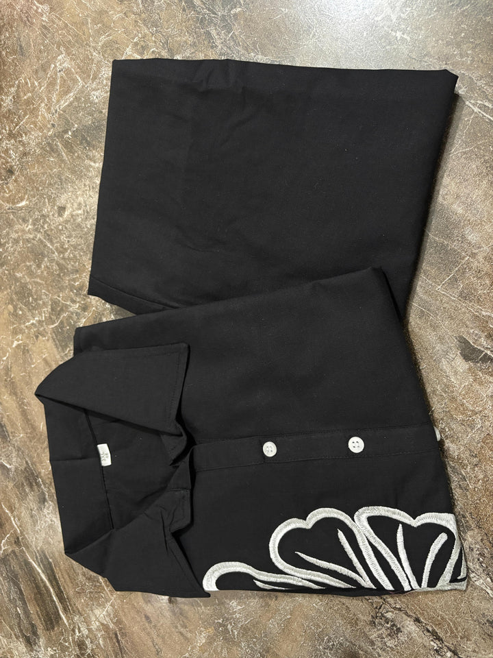 Totally Simple Cotton Black Coord Set