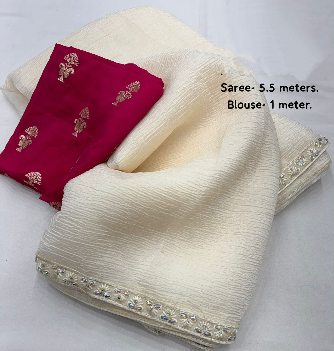 Beginning Of Forever Crush Silk Saree