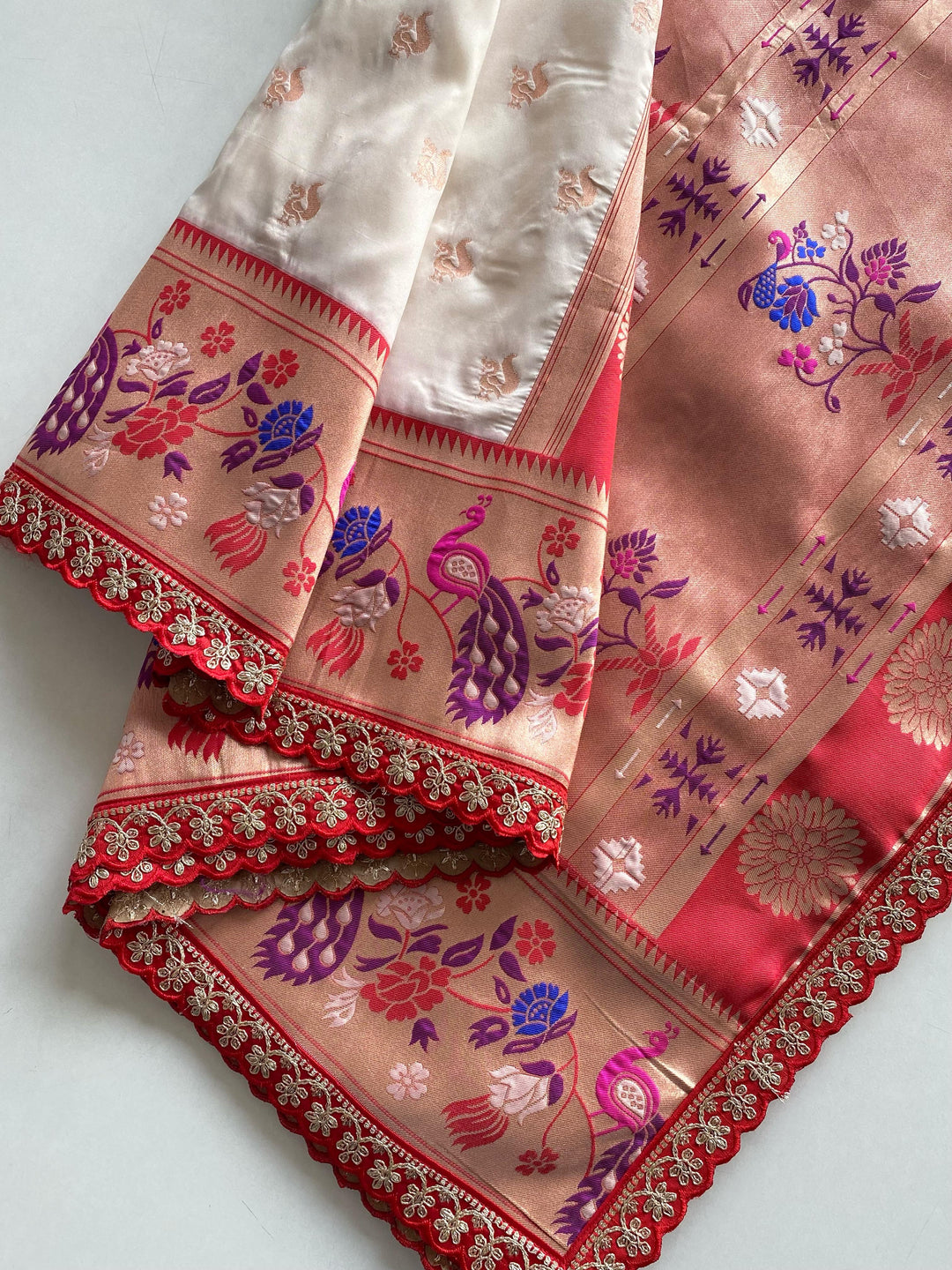 Peacock Designer Paithani Silk Saree