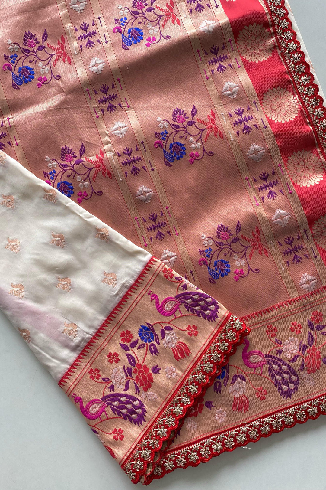 Peacock Designer Paithani Silk Saree