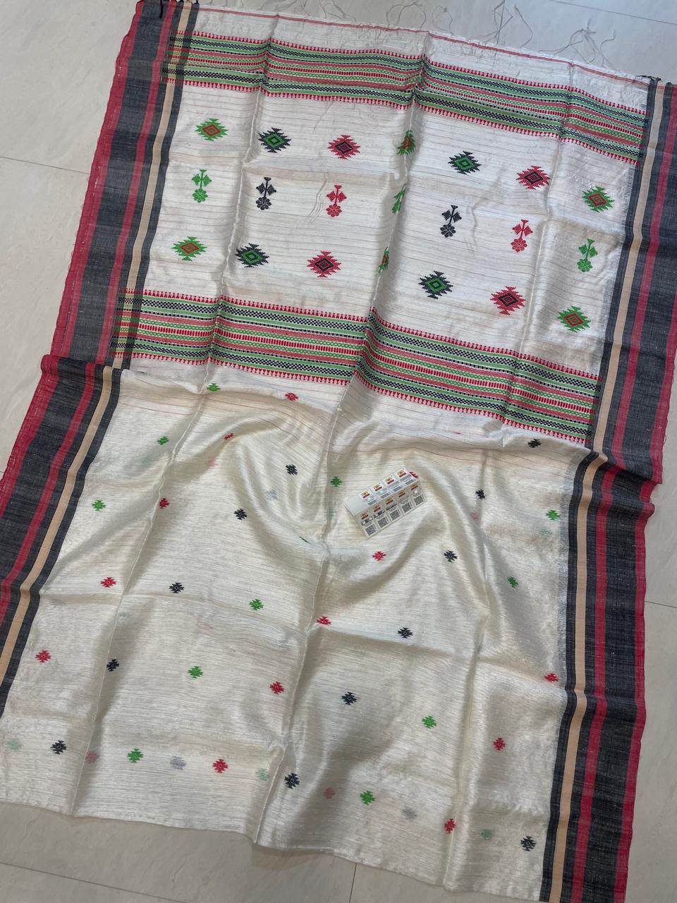Nababadhu Matka Jamdani Silk Saree