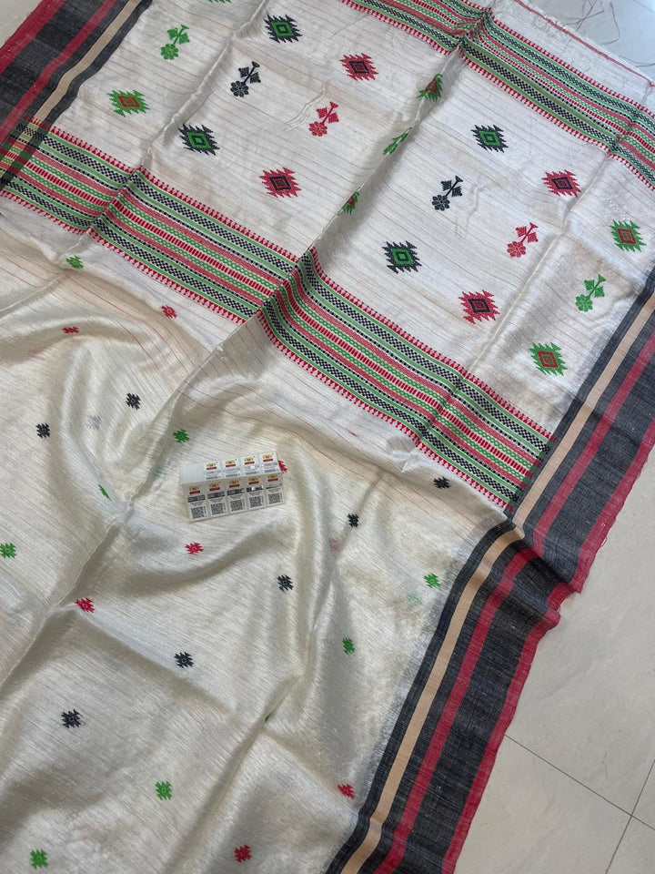 Nababadhu Matka Jamdani Silk Saree