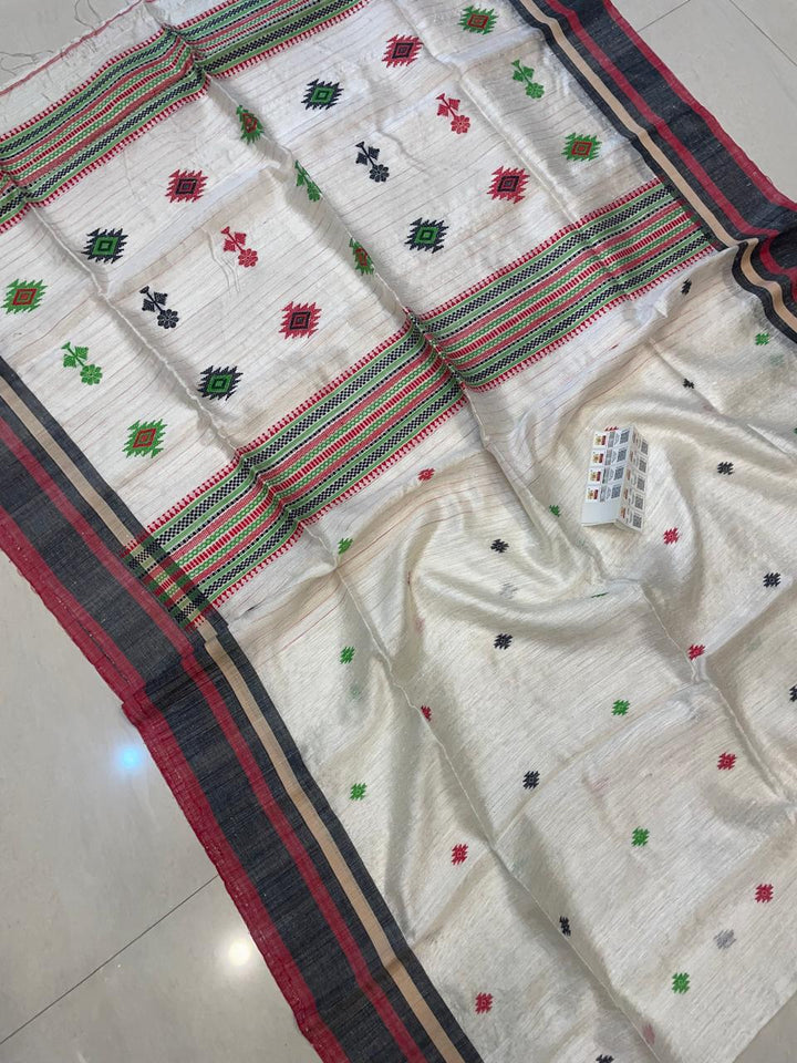 Nababadhu Matka Jamdani Silk Saree