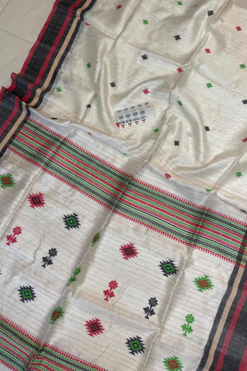 Nababadhu Matka Jamdani Silk Saree