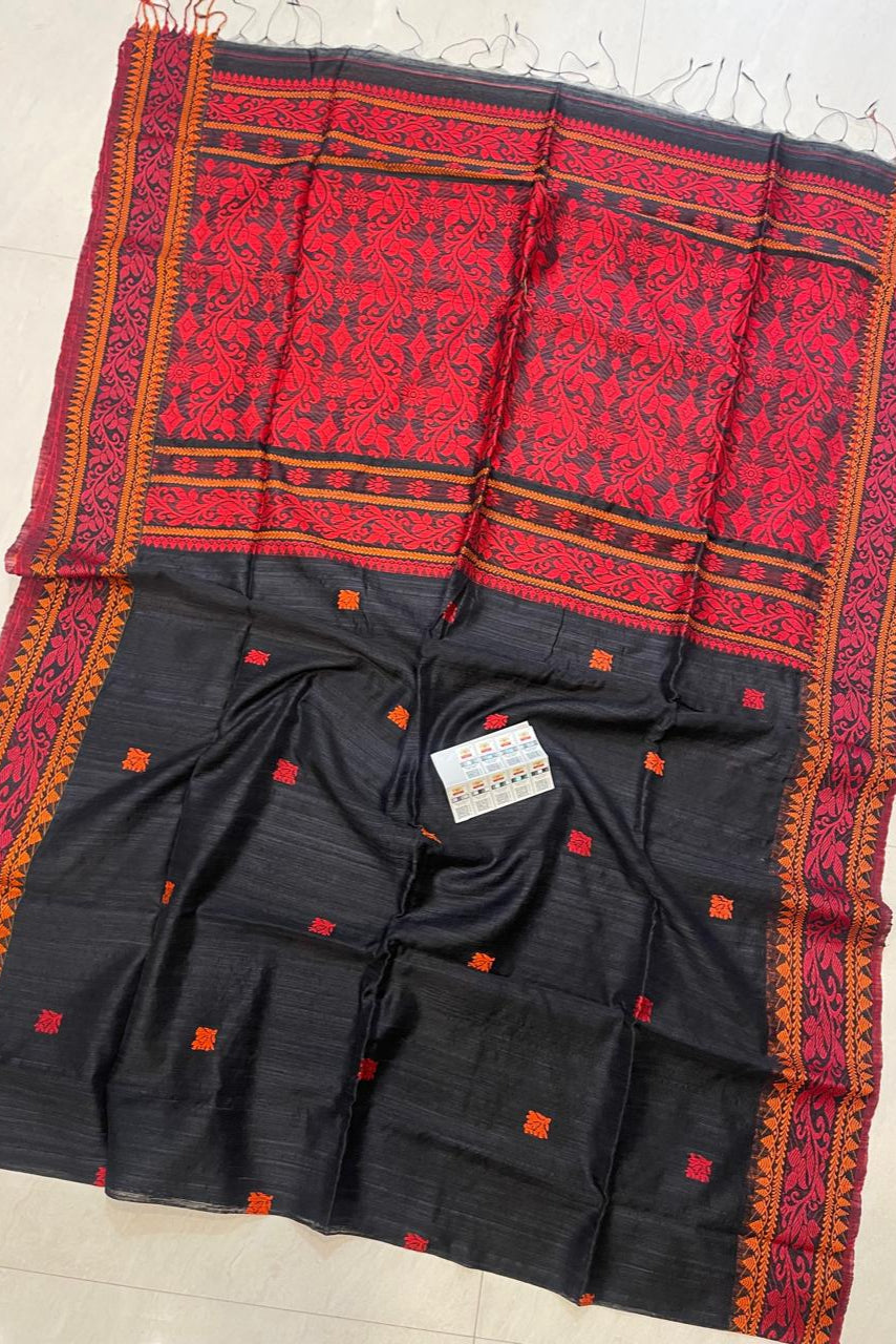 First Beauty Matka Baluchuri Silk Saree