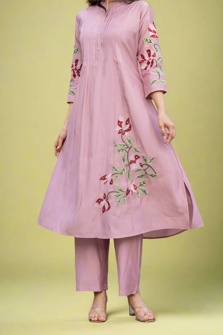 Dazzling Diva-  Embroidered kurti set