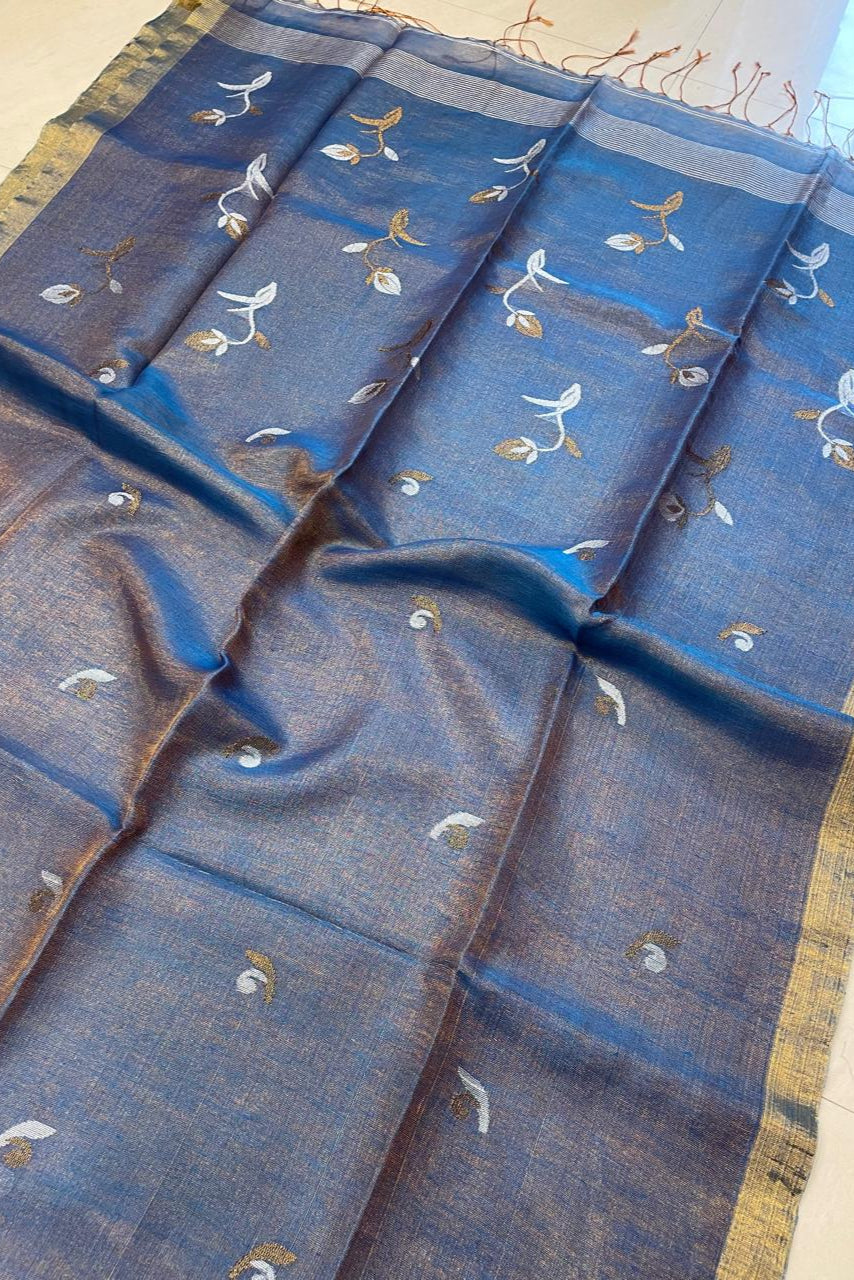 A New Blessing Tissue Linen Saree