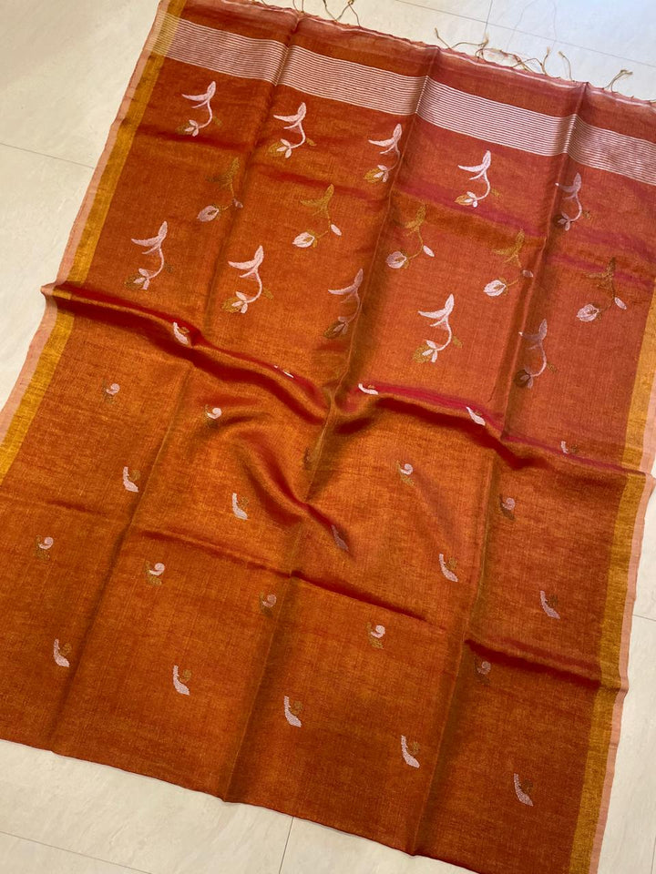 A New Blessing Tissue Linen Saree