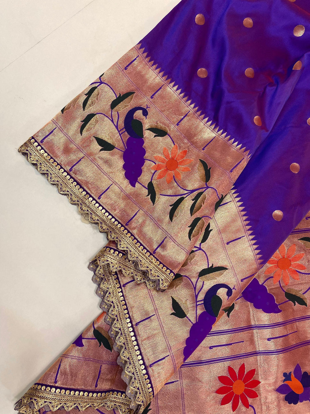 Creation With Banarasi Paithani Silk Saree