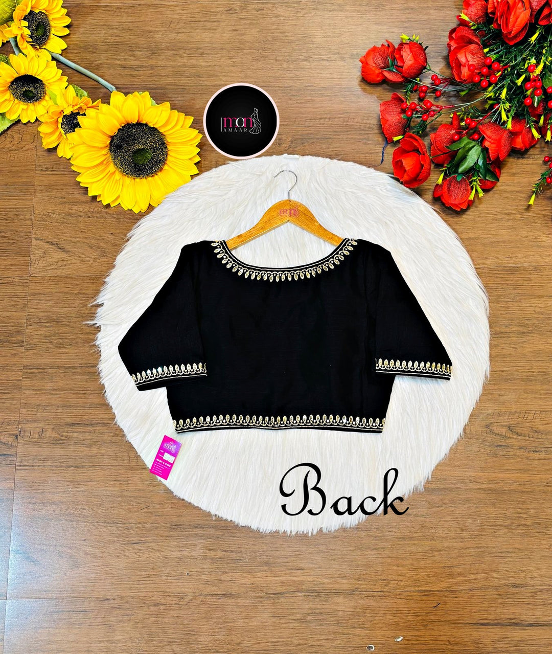 Black Scarlet Cotton Blouse