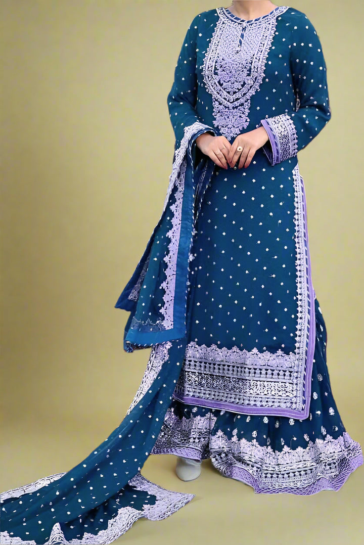 Calm Of A Day Georgette Sharara Set