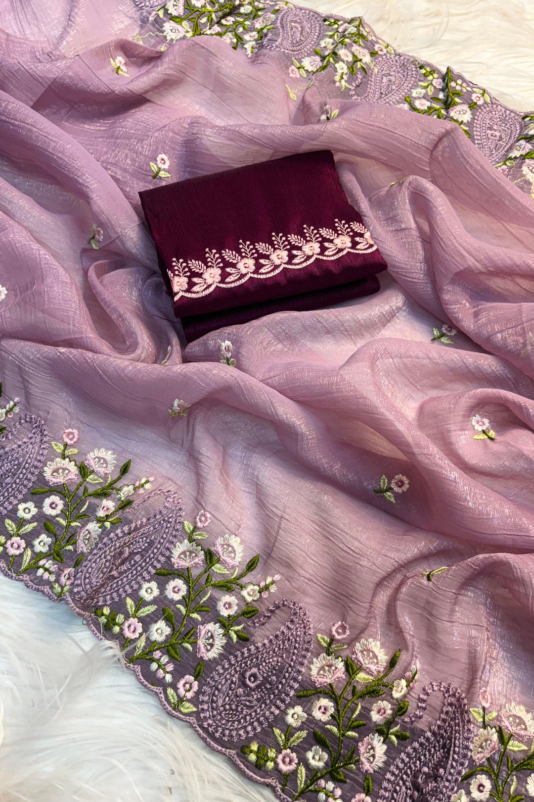 Brushstroke Of Genius Fancy Chiffon Saree
