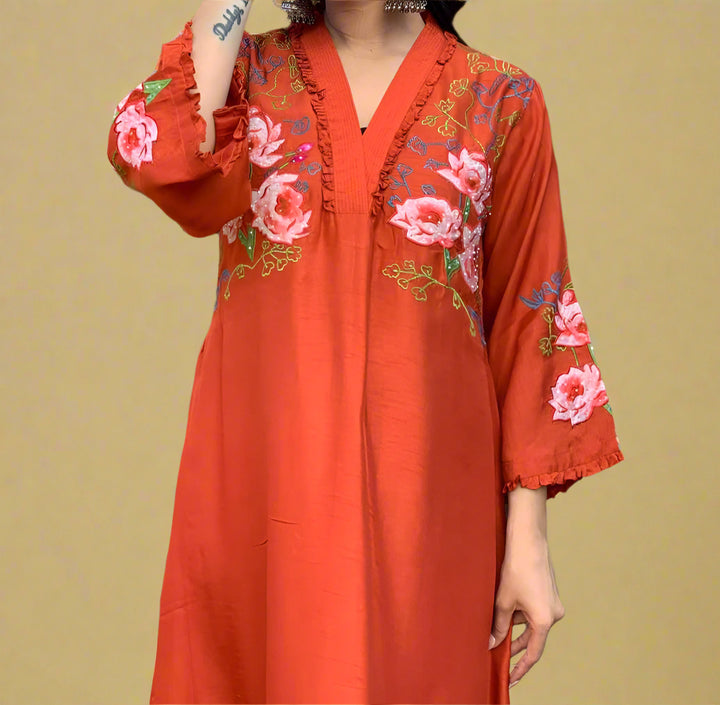 Stolen Heart Cotton Kurti Set