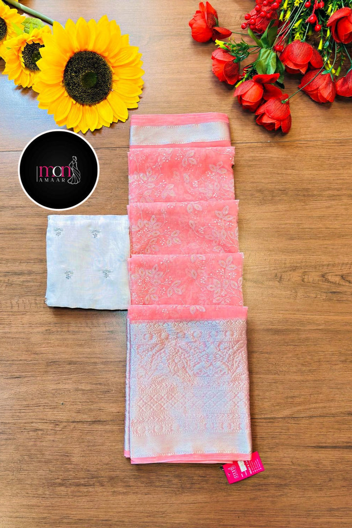 Arohi - Kanjivaram Style Organza Saree