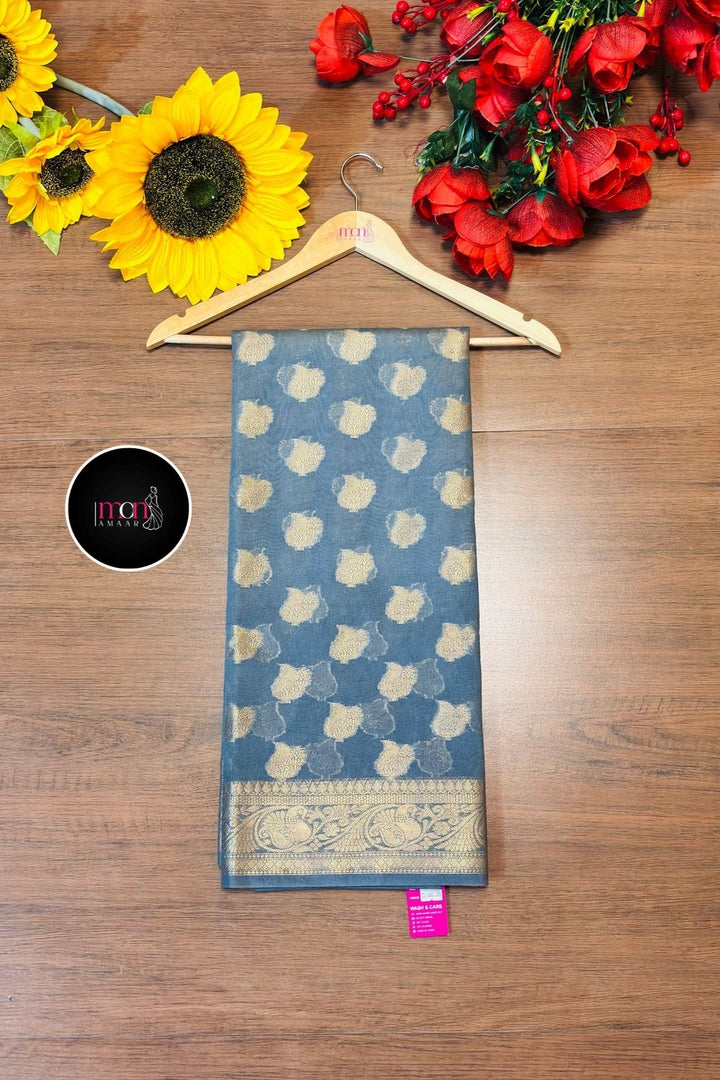 Zari Love-Semi Georgette Banarsi Saree