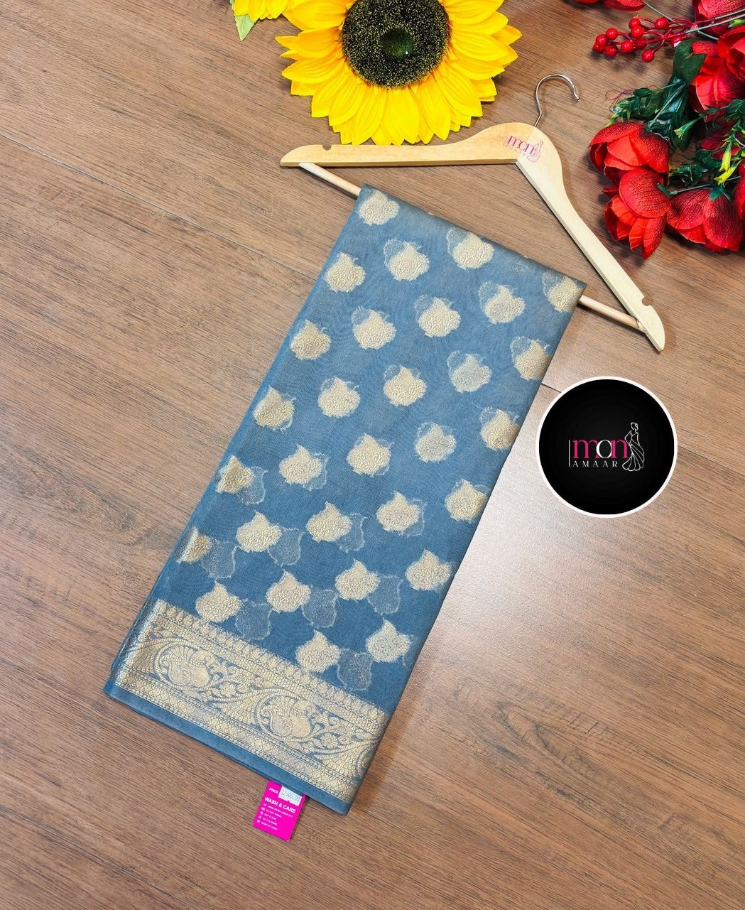 Zari Love-Semi Georgette Banarsi Saree