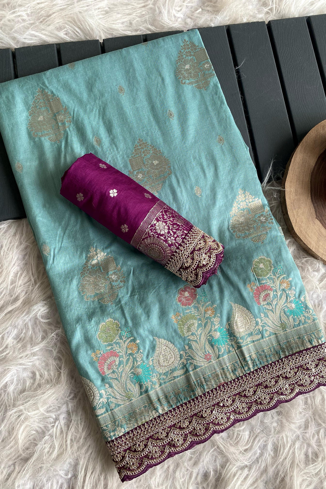 Little Highlights Banarasi Dola Silk Saree