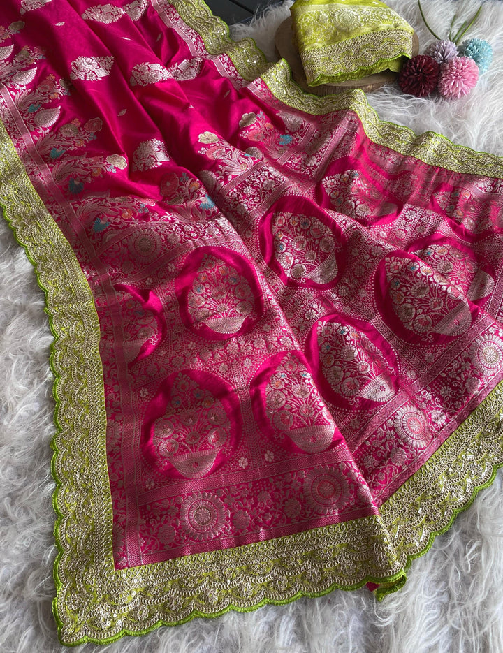 Little Highlights Banarasi Dola Silk Saree