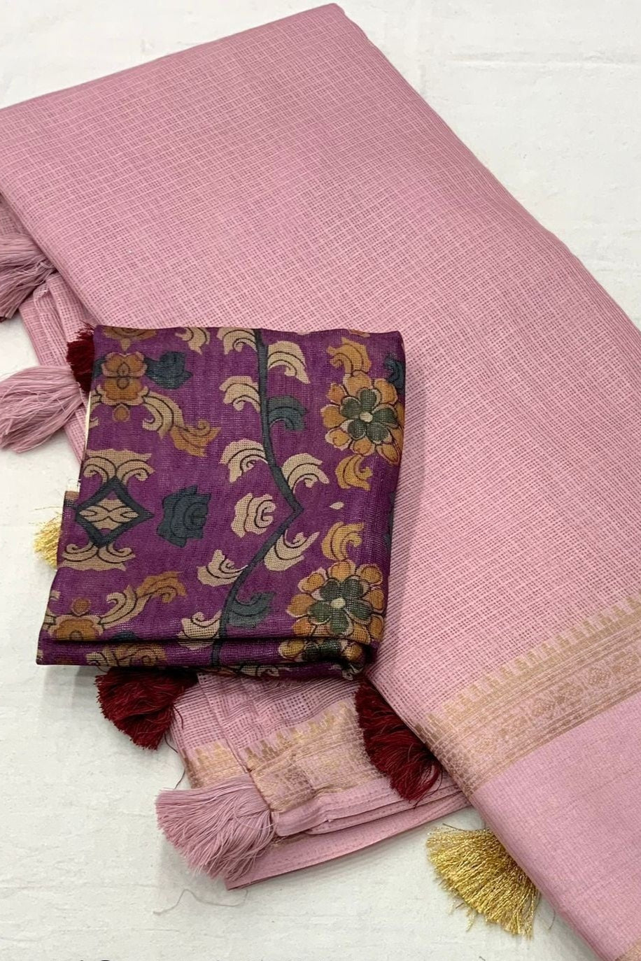 Color Capture Kota Pink Silk Saree