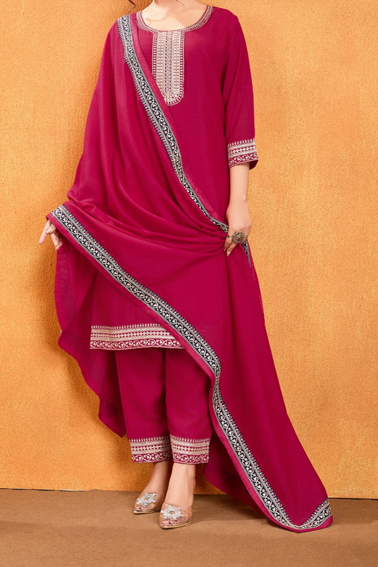 Boogying With Dusk Silk Kurti Set