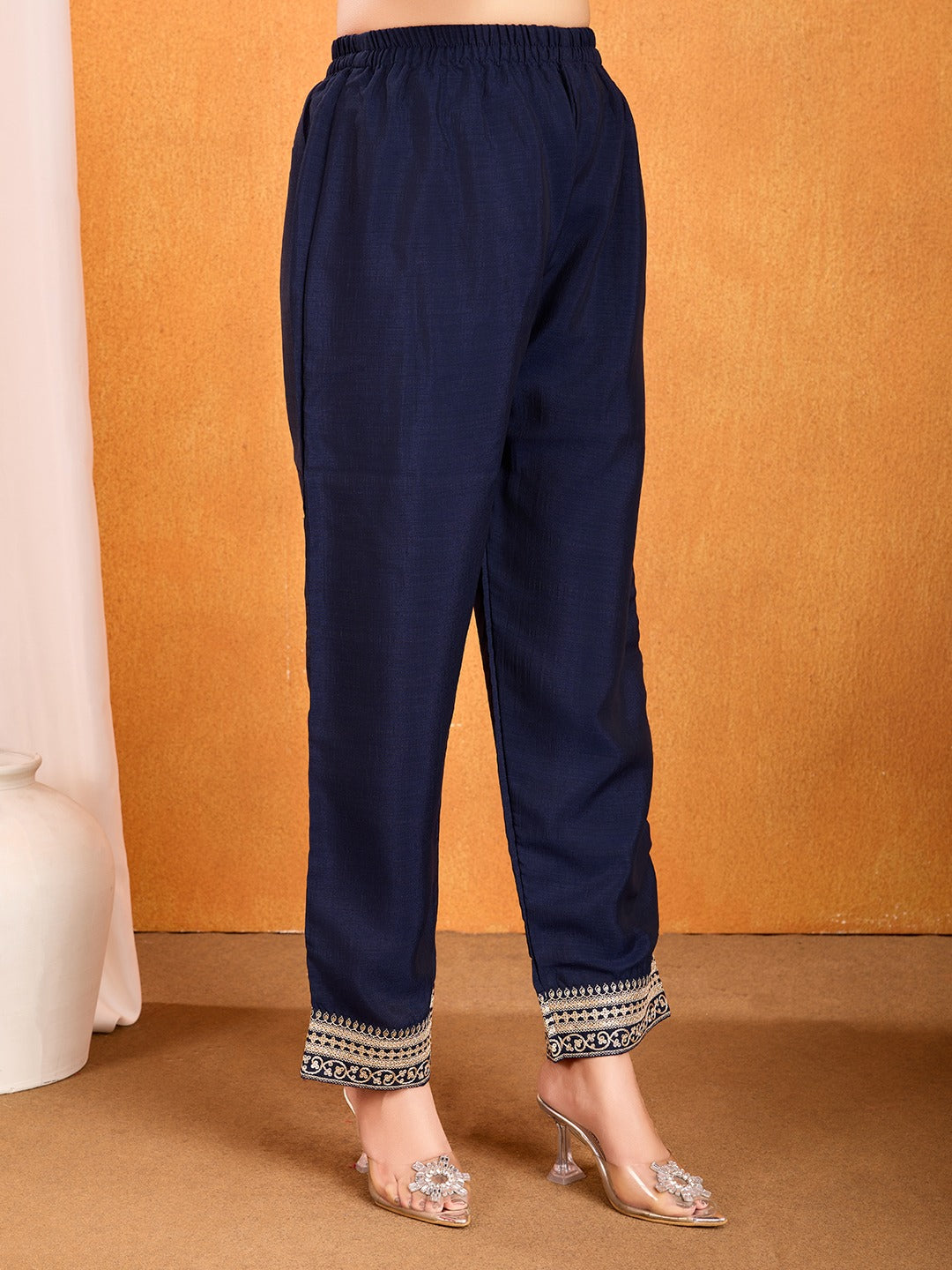 Boogying With Dusk Silk Kurti Set