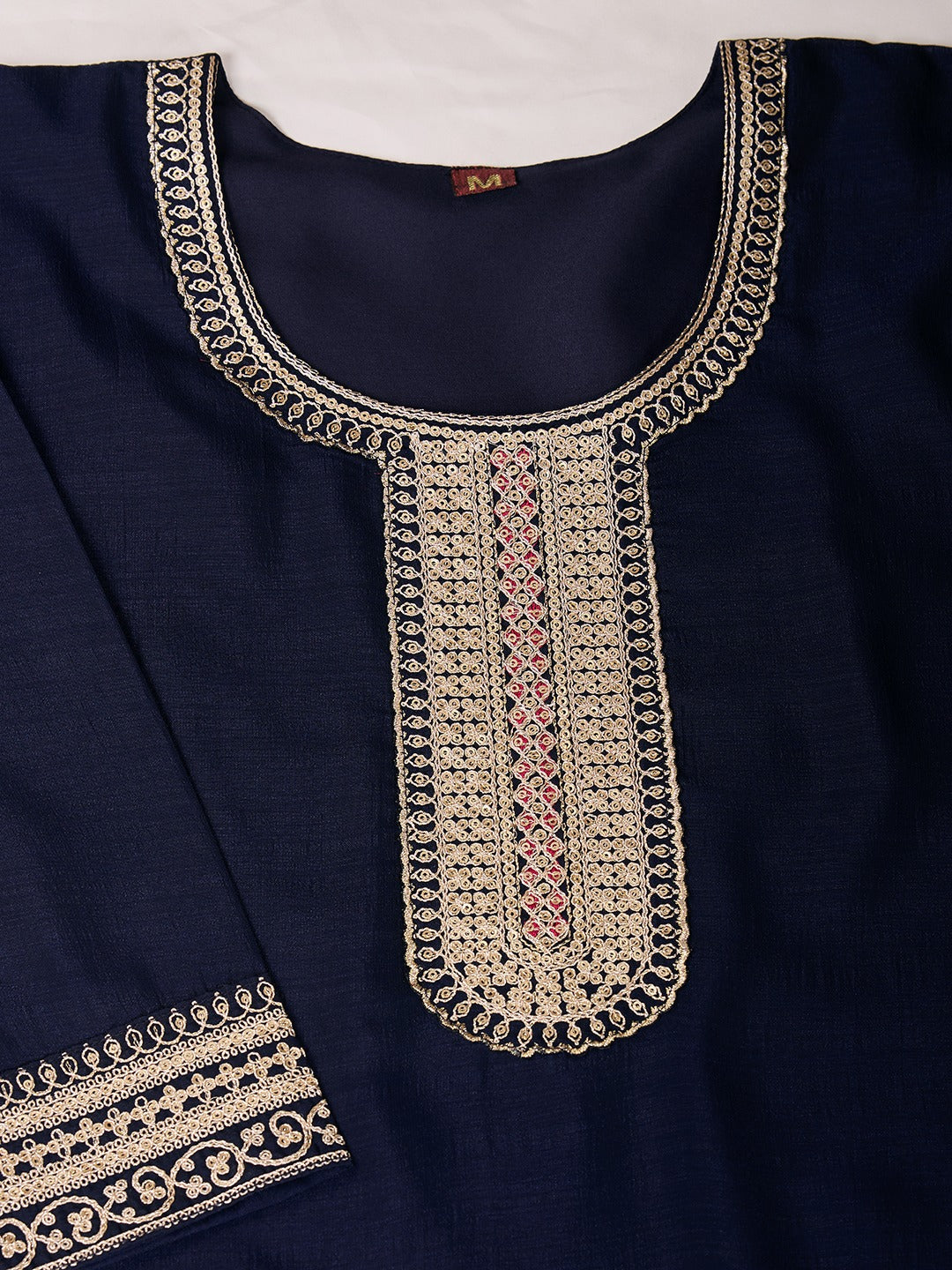 Boogying With Dusk Silk Kurti Set