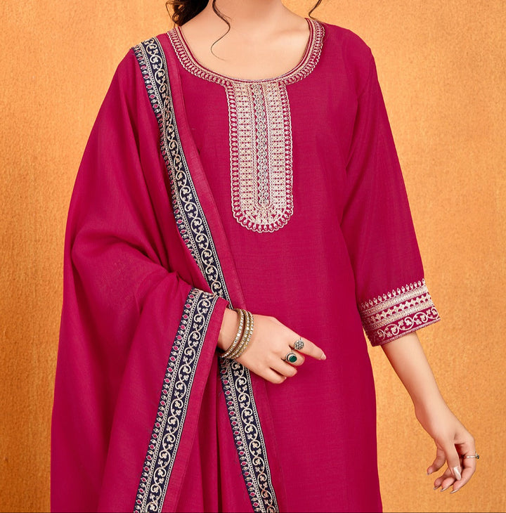 Boogying With Dusk Silk Kurti Set