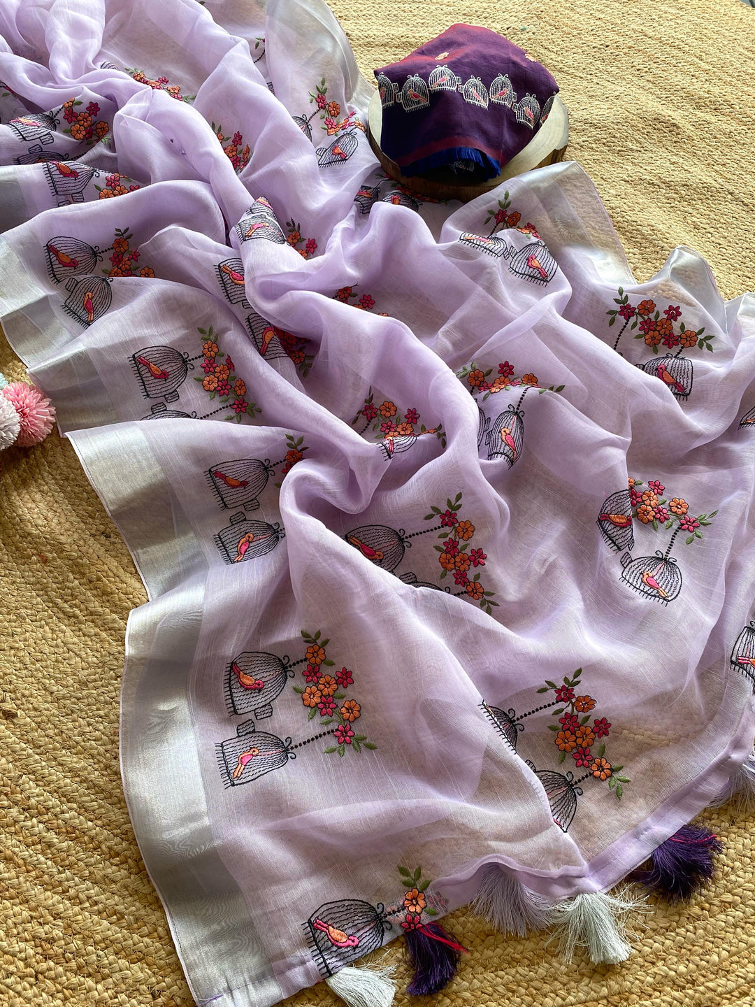 Happily Ever Fancy Linen Silk Saree