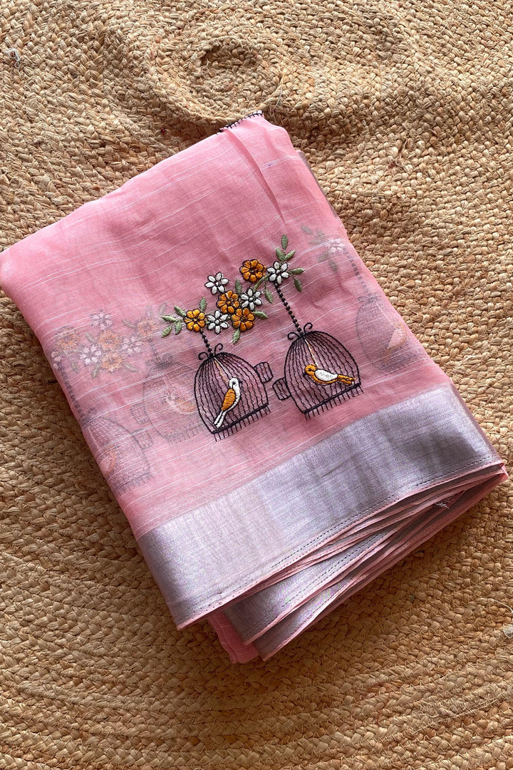Happily Ever Fancy Linen Silk Saree