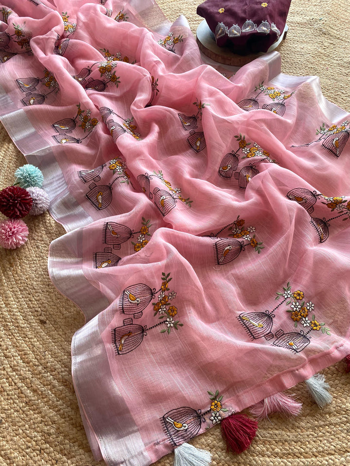 Happily Ever Fancy Linen Silk Saree