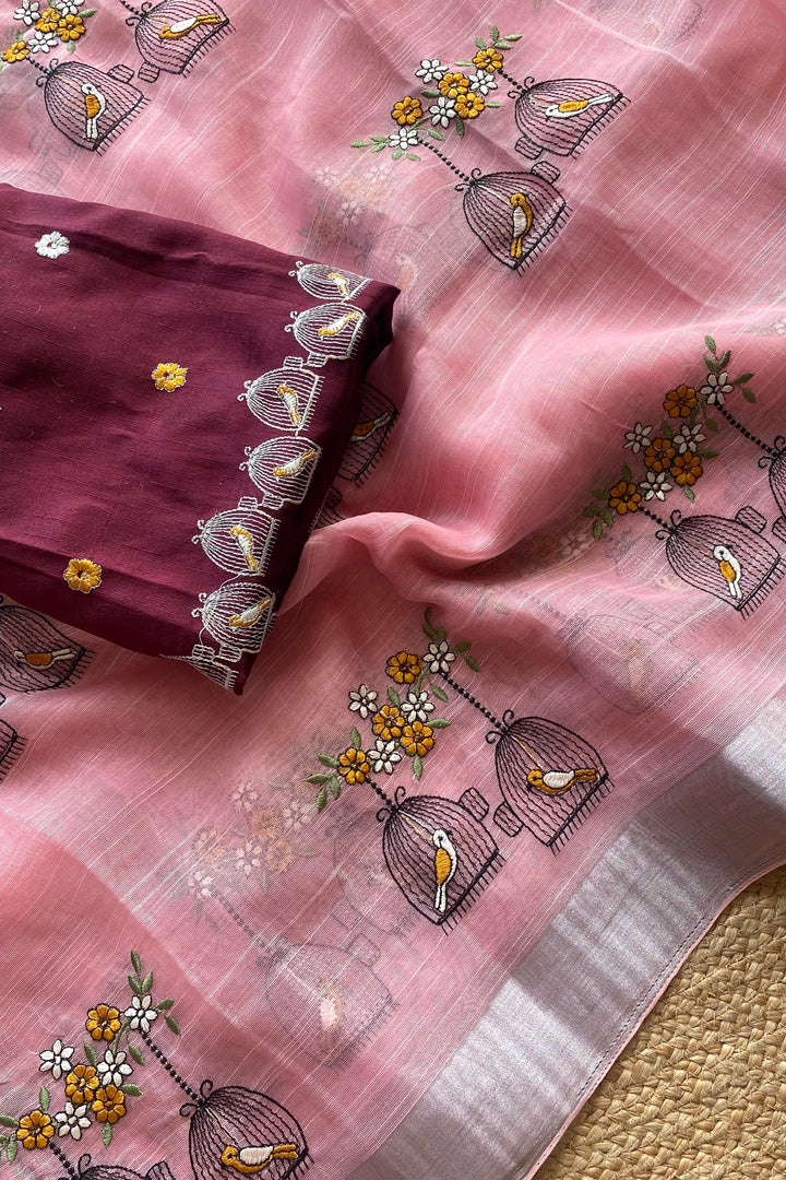 Happily Ever Fancy Linen Silk Saree