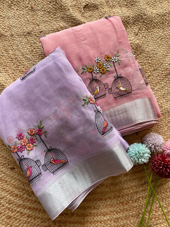 Happily Ever Fancy Linen Silk Saree