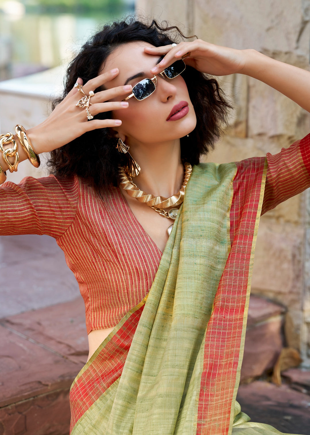 Always Fashionable Fancy katan Silk Saree