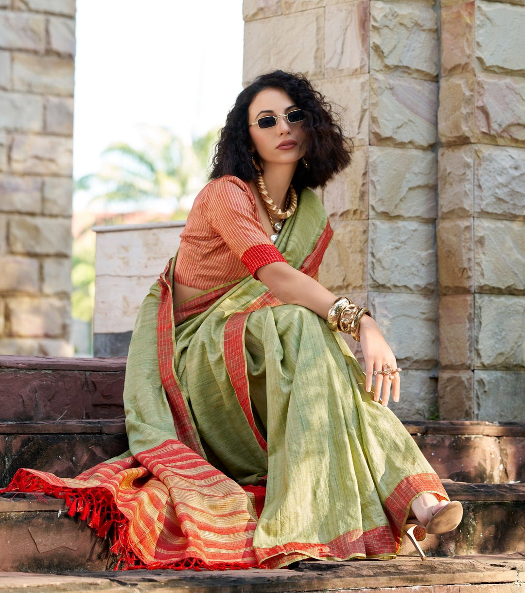 Always Fashionable Fancy katan Silk Saree