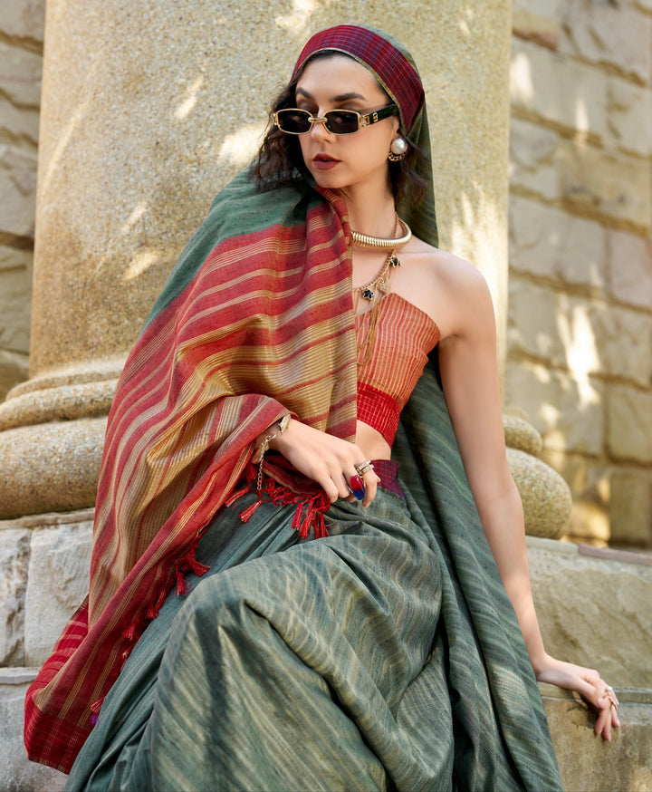Always Fashionable Fancy katan Silk Saree