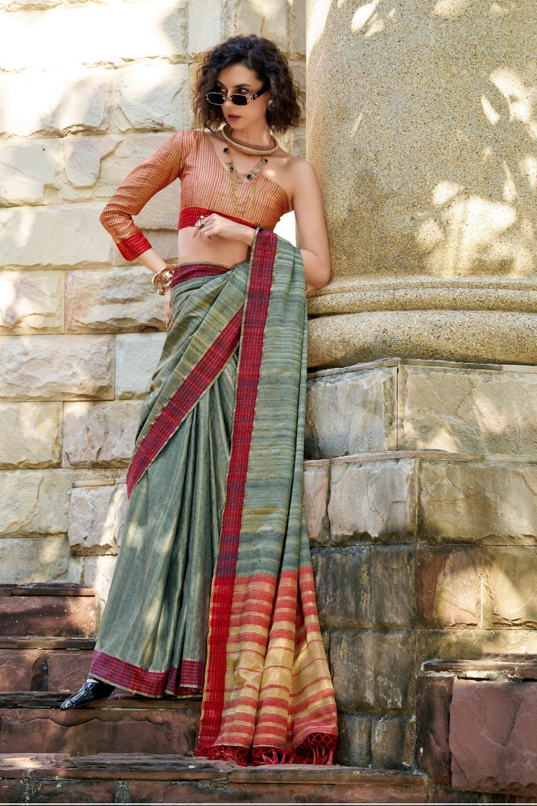 Always Fashionable Fancy katan Silk Saree