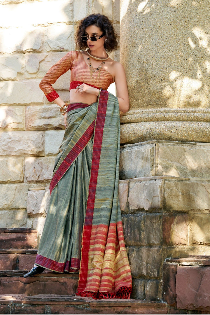 Always Fashionable Fancy katan Silk Saree