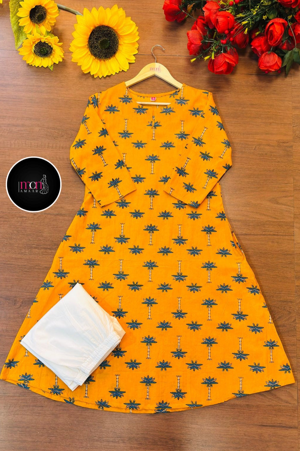 Big On Charm Cotton Kurti Set