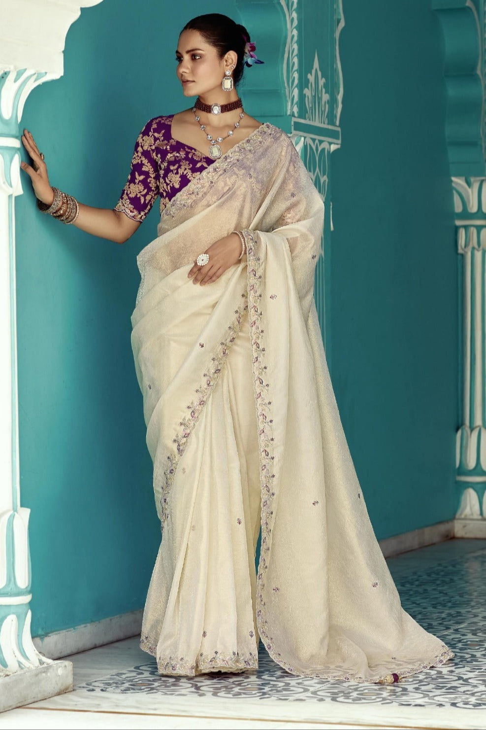 Real Queens Fancy Silk Saree