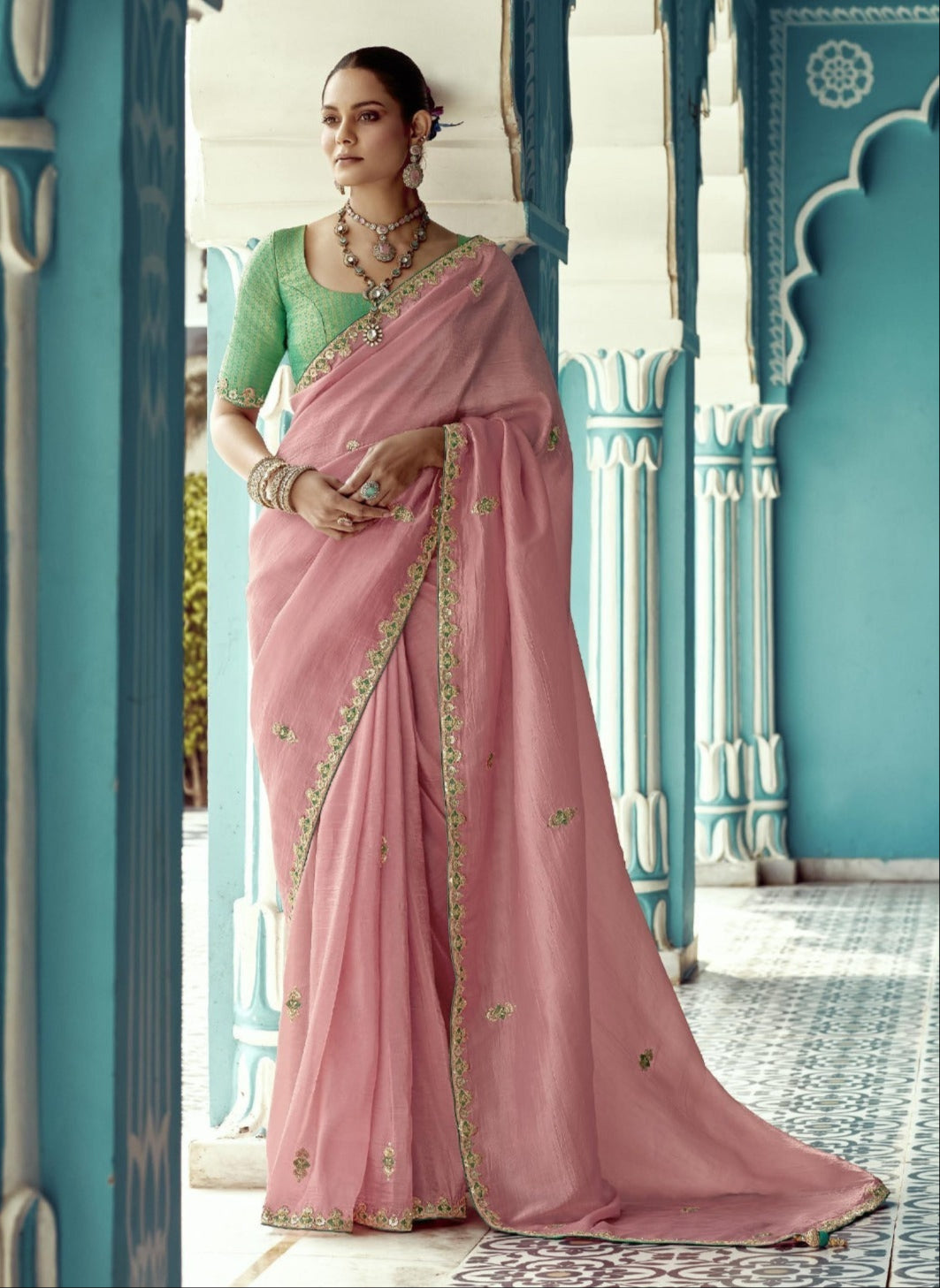 Real Queens Fancy Silk Saree