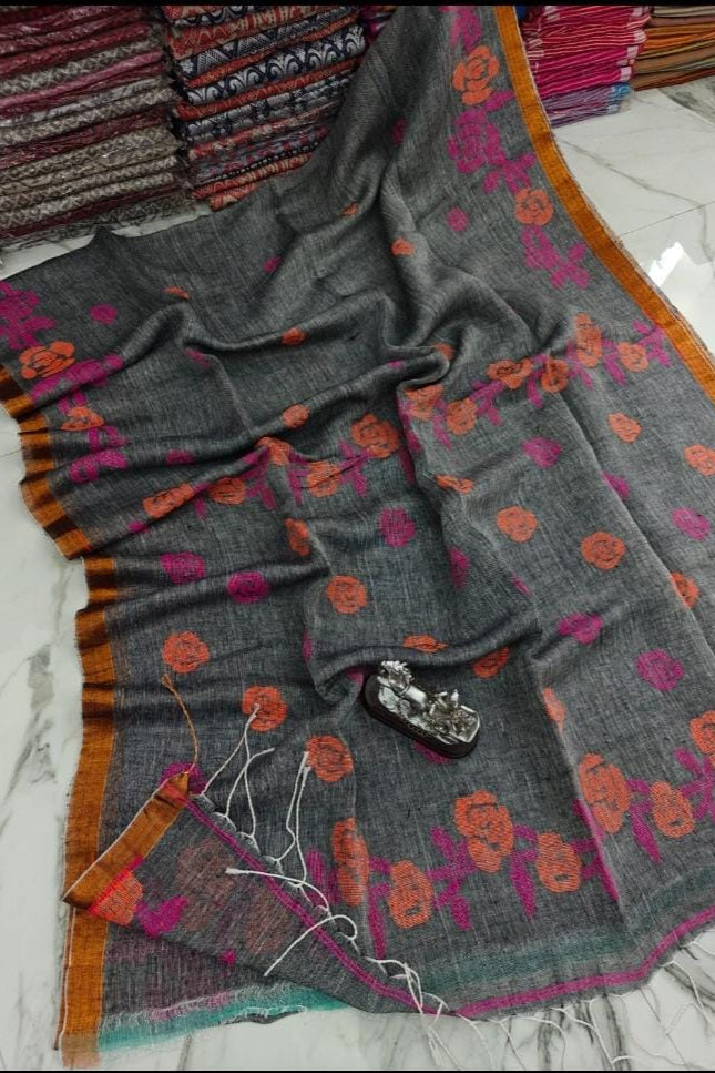 Aarambh linen Banarasi Saree