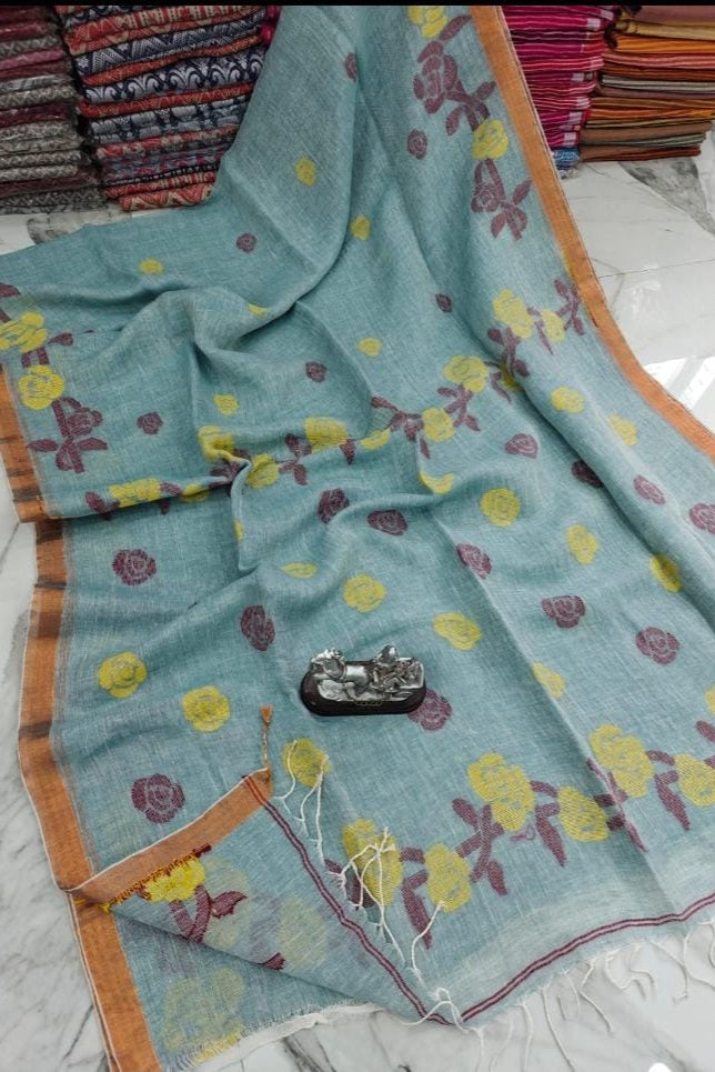 Aarambh linen Banarasi Saree